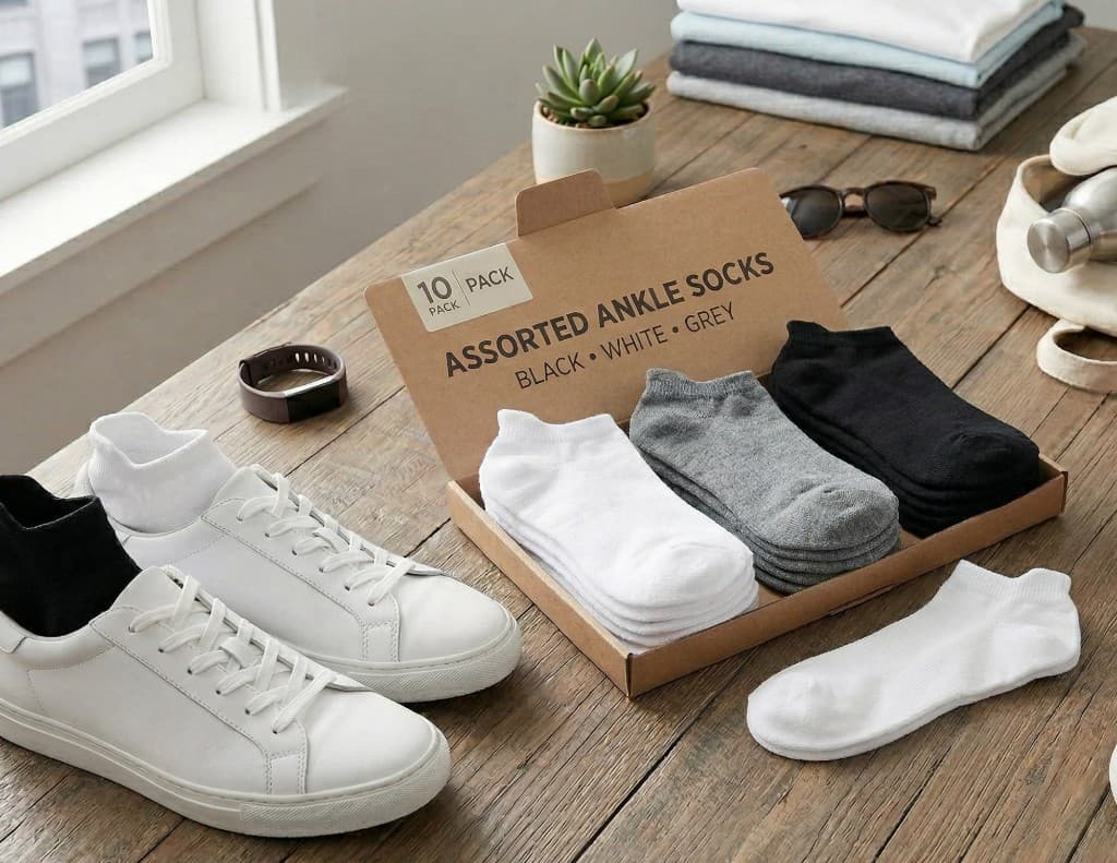 Men's Premium Ankle Socks (10-Pack)